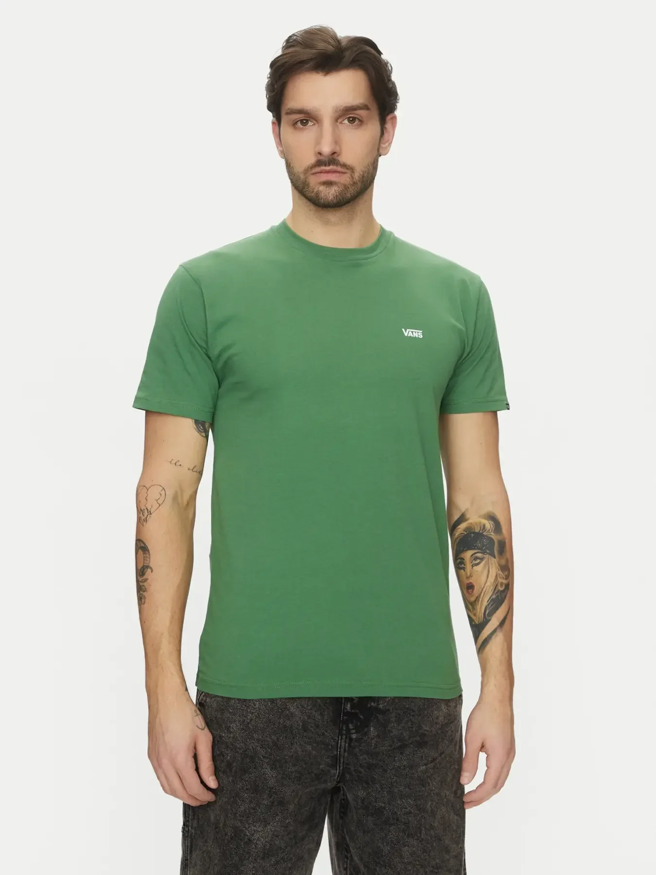 Φωτογραφία προϊόντος: Vans - Ανδρικό T-shirt Κοντομάνικο Left Chest Logo Tee Regular fit VN0A3CZE-BR1 Πράσινο