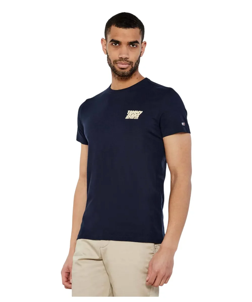 Φωτογραφία προϊόντος: Tommy Hilfiger - Ανδρικό T-shirt με Λογότυπο DM0DM21863-C1G Μπλε