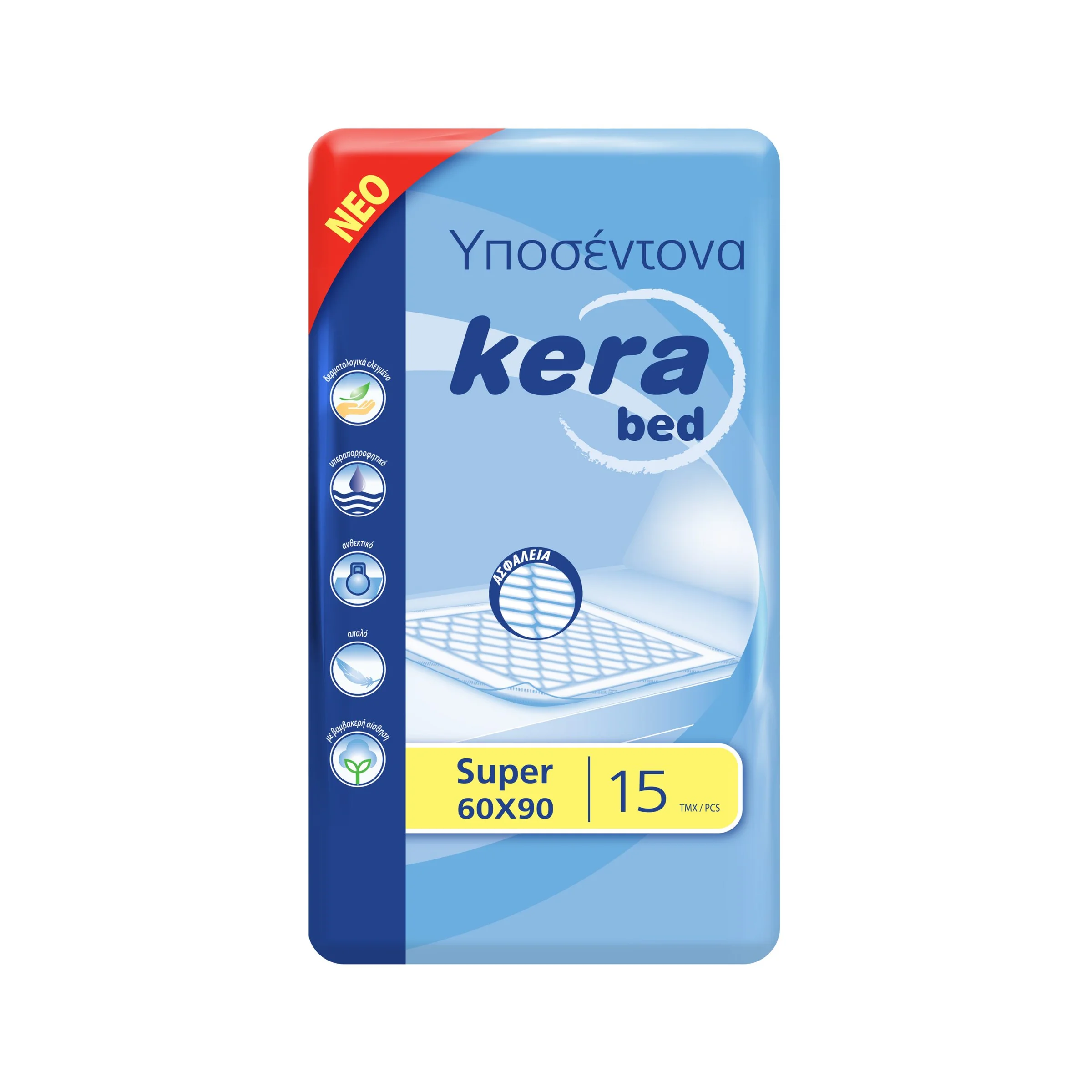 Φωτογραφία προϊόντος: Kera Κera bed Super 15 τεμαχίων υποσέντονα 60x90 (EAN 5207157000265)