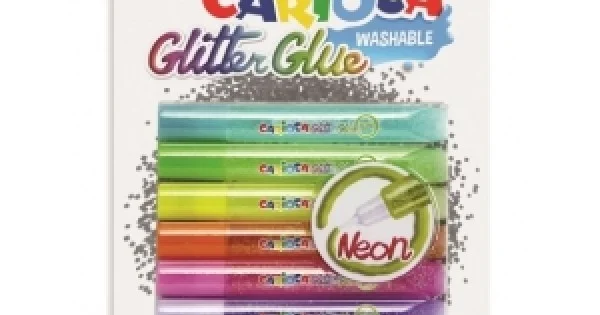 Φωτογραφία προϊόντος: ΚΟΛΛΑ CARIOCA 42111 NEON GLIT.GLUE 6ΤΕΜ 10,5ml CN