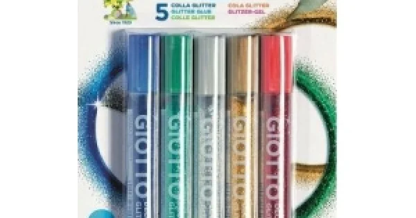 Φωτογραφία προϊόντος: ΚΟΛΛΑ GLITTER METTALIC GIOTTO ΣΕΤ 5 ΧΡΩΜΑΤΩΝ (Χ10,5ml)