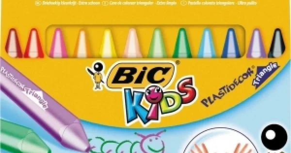 Φωτογραφία προϊόντος: ΚΗΡΟΜΠΟΓΙΕΣ BIC PLASTIDECOR TRIANGLE 829773 (12τμχ)