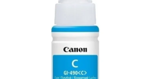 Φωτογραφία προϊόντος: ΜΕΛΑΝΙ CANON GI-490 CYAN 70ml 7kpgs (0664C001)