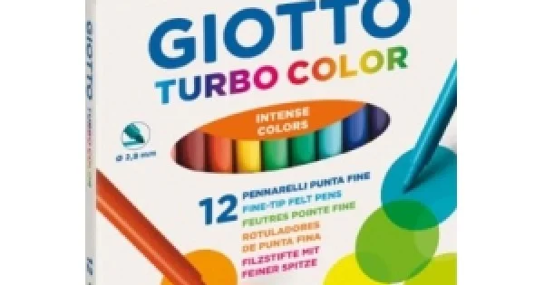 Φωτογραφία προϊόντος: ΜΑΡΚΑΔΟΡΟΙ GIOTTO TURBO COLOR 12 ΧΡΩΜ.