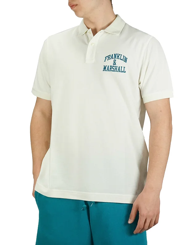 Φωτογραφία προϊόντος: Franklin & Marshall Ανδρική Μπλούζα Polo Άσπρο (JM6010.000.3009P01-002) (100% Βαμβάκι)
