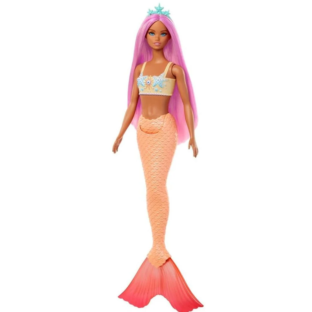 Φωτογραφία προϊόντος: Mattel Barbie Νέα Γοργόνα Με Σομόν Ουρά (HRR05)