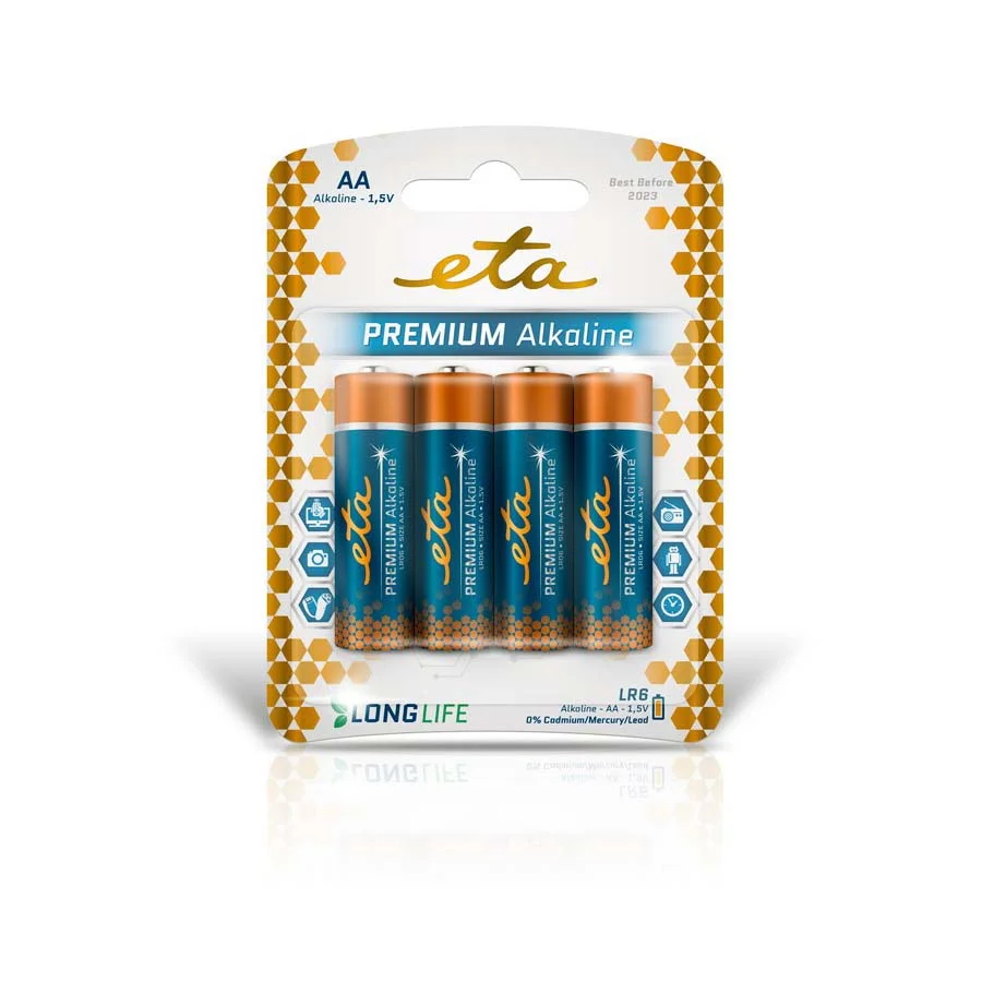 Φωτογραφία προϊόντος: ETA PREMIUM ALKALINE AA, LR06 Αλκαλικές μπαταρίες 4τεμ