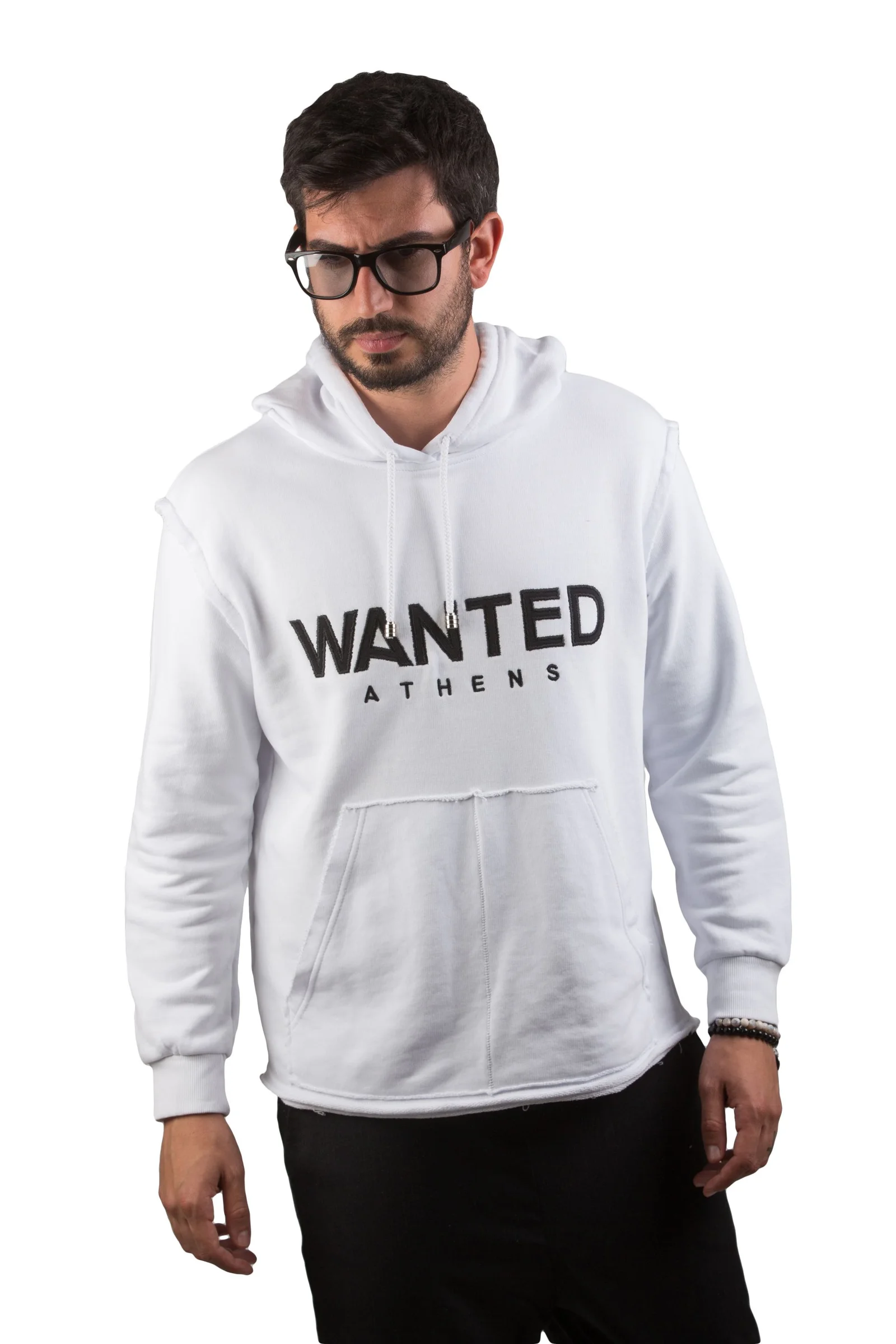 Φωτογραφία προϊόντος: WANTED ATHENS KOBE HOODIE WHITE