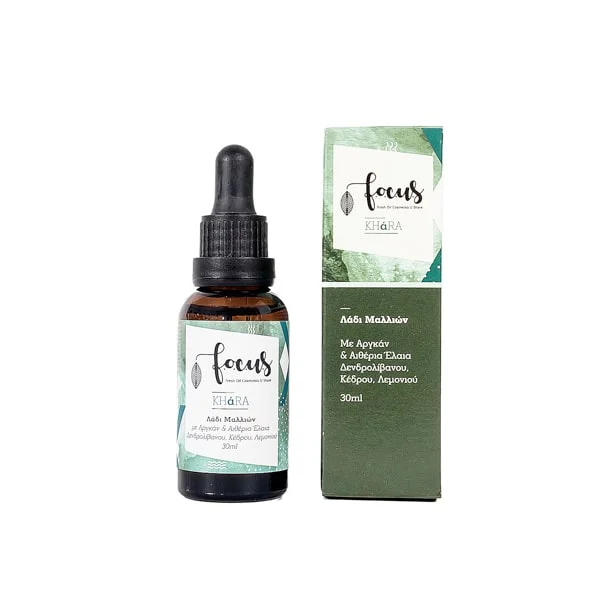 Φωτογραφία προϊόντος: Focus- Thrace Cosmetics Λάδι μαλλιών για φροντίδα τριχωτού και ενυδάτωση – KHARA FTC 30ml