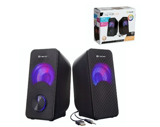 Φωτογραφία προϊόντος: Tracer Loop RGB USB Ηχεία Υπολογιστή 2.0 με Ισχύ 6W σε Μαύρο Χρώμα