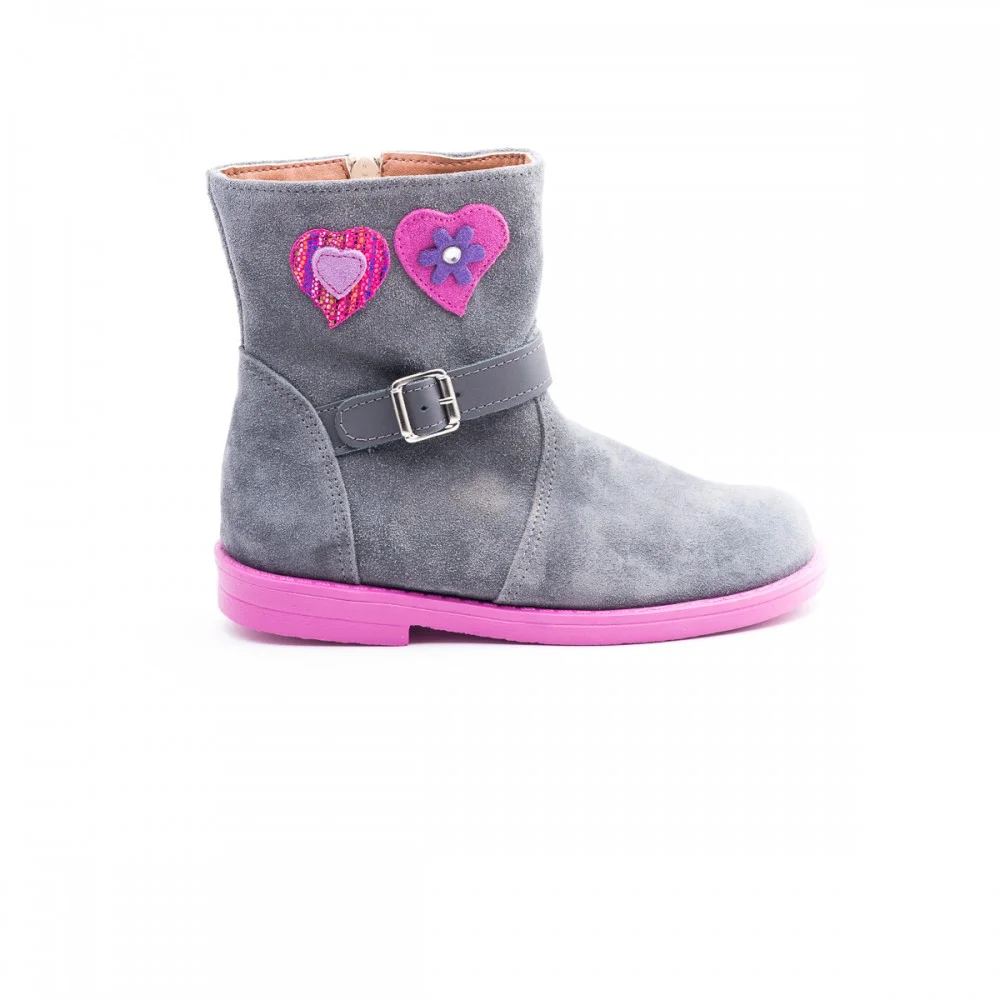 Φωτογραφία προϊόντος: Aby Shoes Γκρι καστόρινο μποτάκι ABY661