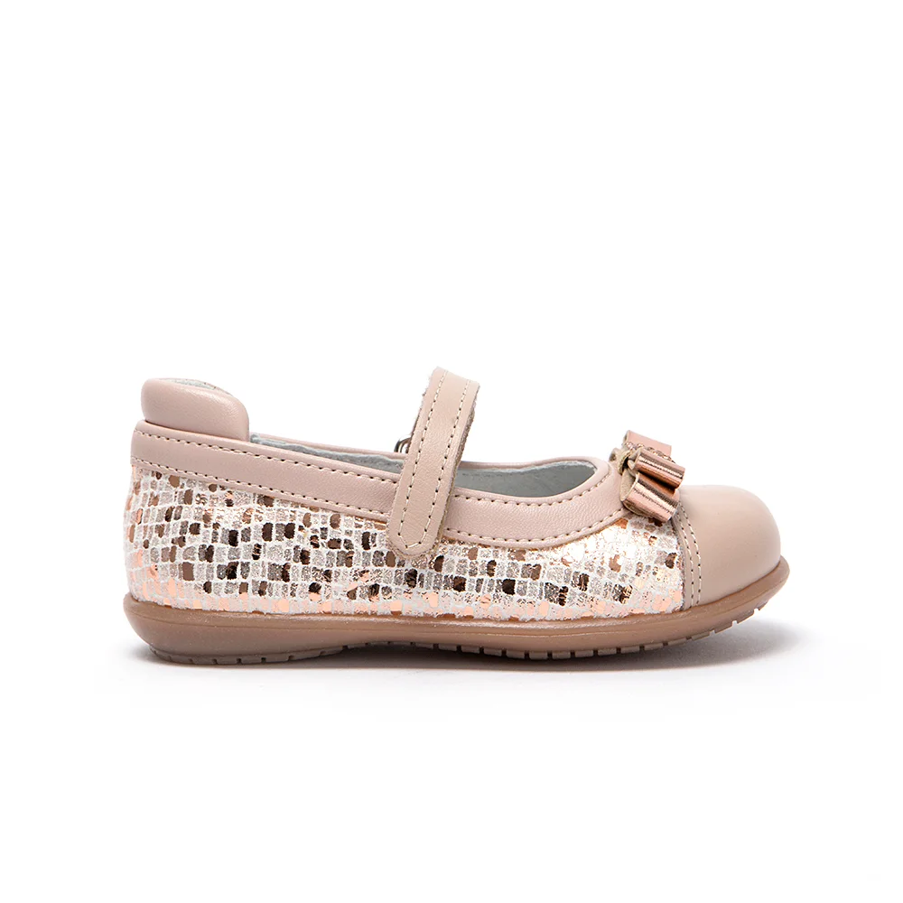 Φωτογραφία προϊόντος: Aby Shoes Δερμάτινη μπαρέτα Aby802 μπεζ