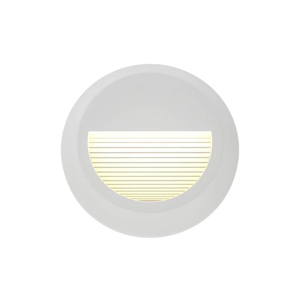 Φωτογραφία προϊόντος: it-Lighting Maroon LED 2W 3CCT Outdoor Wall Lamp White D:15cmx2.7cm (80201620)