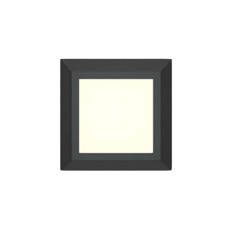 Φωτογραφία προϊόντος: it-Lighting George LED 3.5W 3CCT Outdoor Wall Lamp Anthracite D:12.4cmx12.4cm (80201540)
