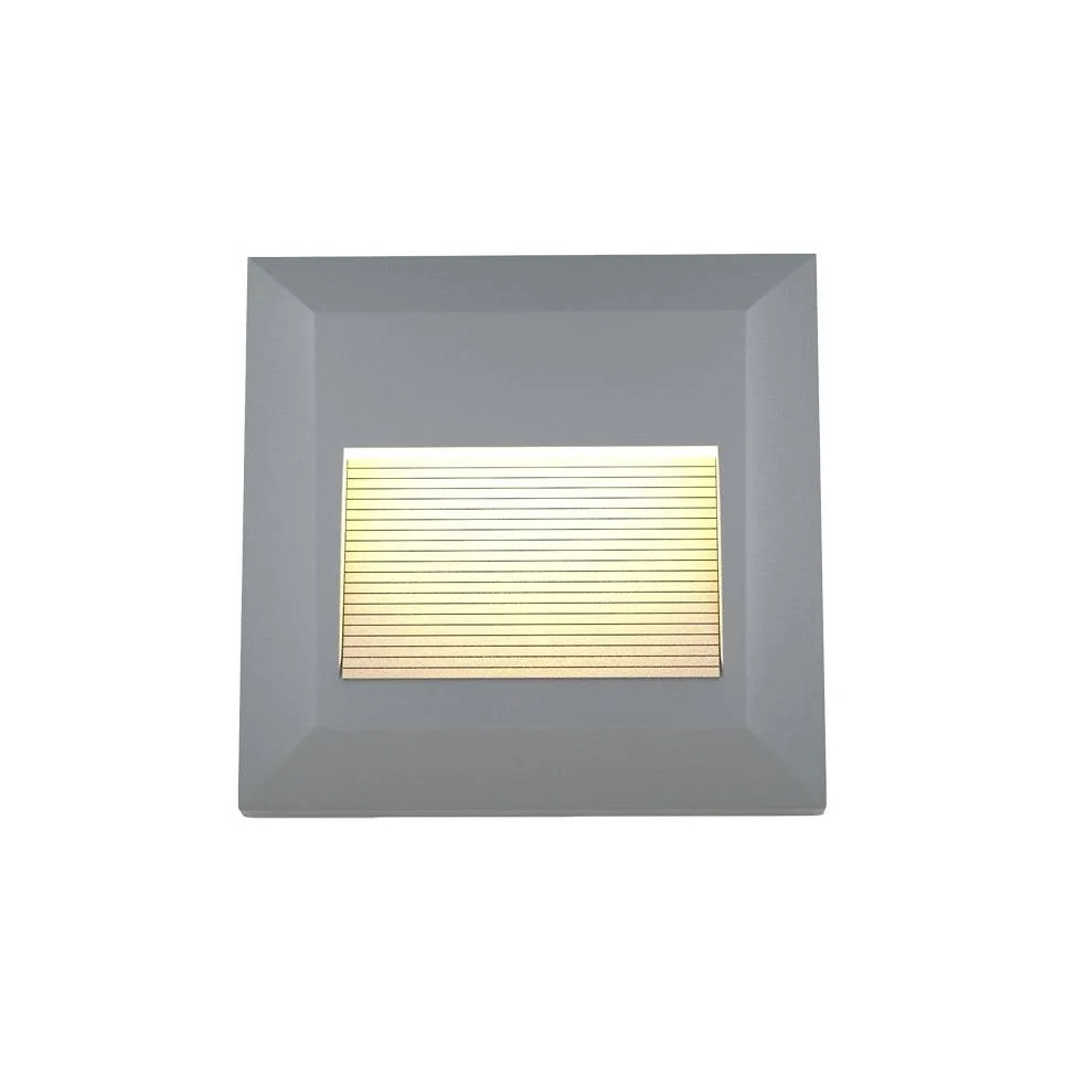 Φωτογραφία προϊόντος: it-Lighting Salmon LED 2W 3CCT Outdoor Wall Lamp Grey D:12.4cmx12.4cm (80201830)