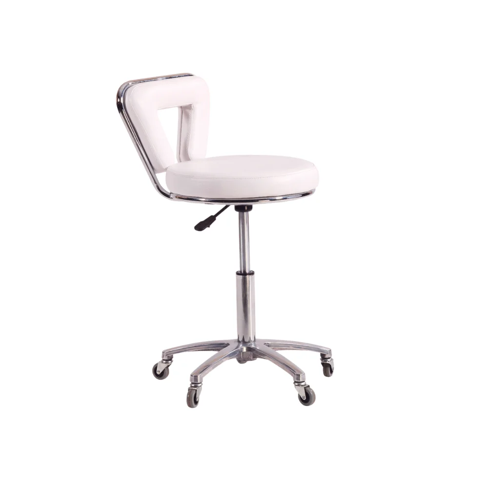 Φωτογραφία προϊόντος: Salon Pro Economy Series Stool Star White 9266 by GL (Length: 32,5cm Width:32,5cm Height:53,5cm – 68cm Weight:5kgs)