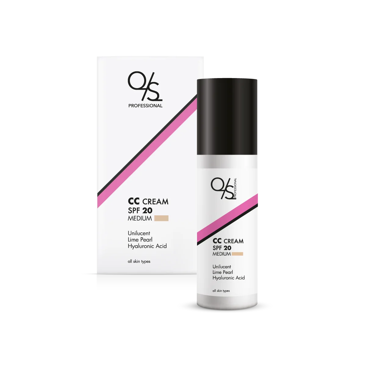 Φωτογραφία προϊόντος: QS PROFESSIONAL CC cream προσώπου με ενυδάτωση και αντηλιακή προστασία SPF20, ομοιόμορφος τόνος δέρματος απόχρωση Medium QS 50ml