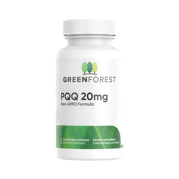 Φωτογραφία προϊόντος: Green Forest PQQ 20mg 60 φυτικές κάψουλες - GreenForest