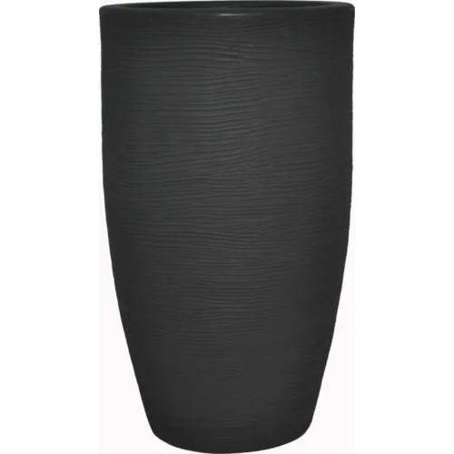 Φωτογραφία προϊόντος: Γλάστρα CONICO ALTO RIGATO TCRI PV 70-Shabby Anthracite