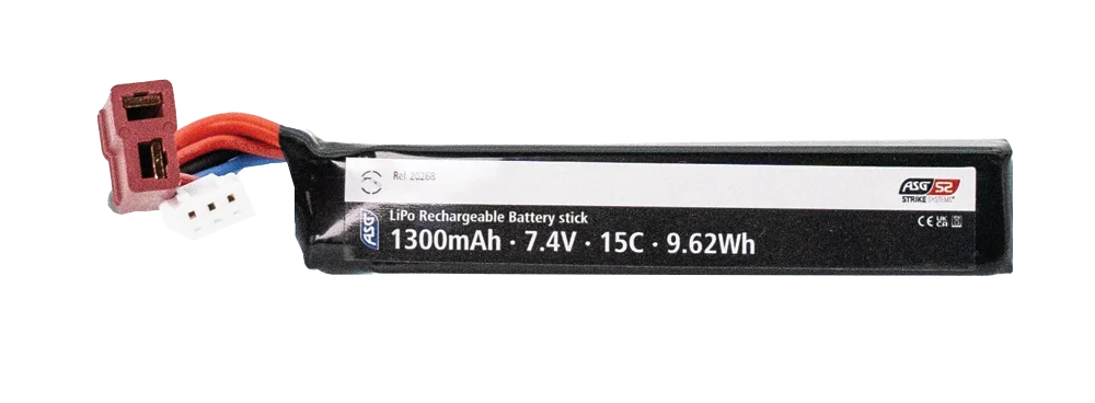 Φωτογραφία προϊόντος: ASG ΜΠΑΤΑΡΙΑ ΕΠΑΝΑΦ.SOFT 7,4V 1300 mAh, LI-PO, single stick, 15C, TP