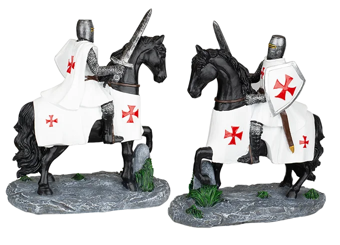 Φωτογραφία προϊόντος: ALBAINOX ΦΙΓΟΥΡΑ TOLE10 Black horse - White Sword Templar Knight 8cm, 39571