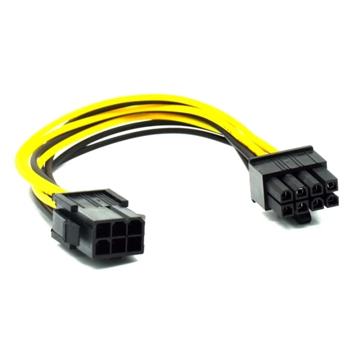 Φωτογραφία προϊόντος: OEM Καλώδιο 6 Pin PCIE female - 8 Pin PCIE male