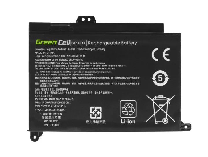 Φωτογραφία προϊόντος: GreenCell Battery BP02XL for HP Pavilion 15-AU 15-AU051NW 15-AU071NW 15-AU102NW