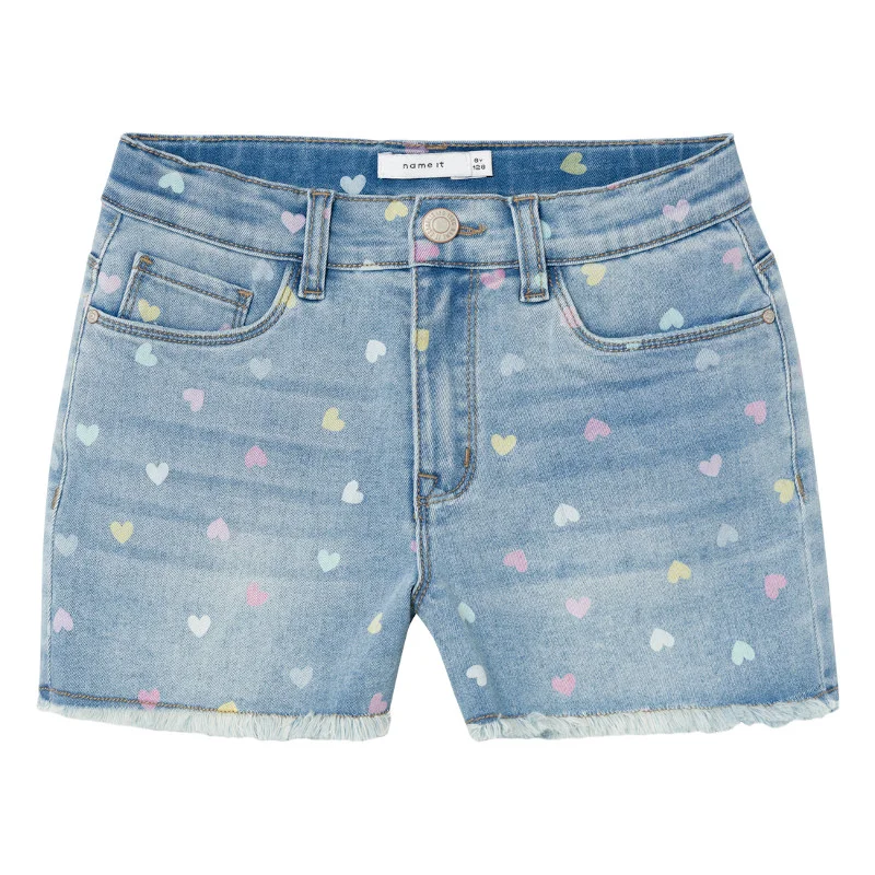 Φωτογραφία προϊόντος: Σορτς παιδικό Name It ROSE Hearts Denim Teens