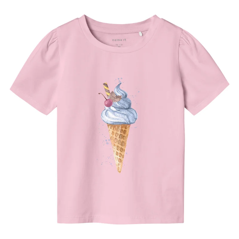 Φωτογραφία προϊόντος: T-shirt παιδικό Name It Parfait Ice Cream Pink