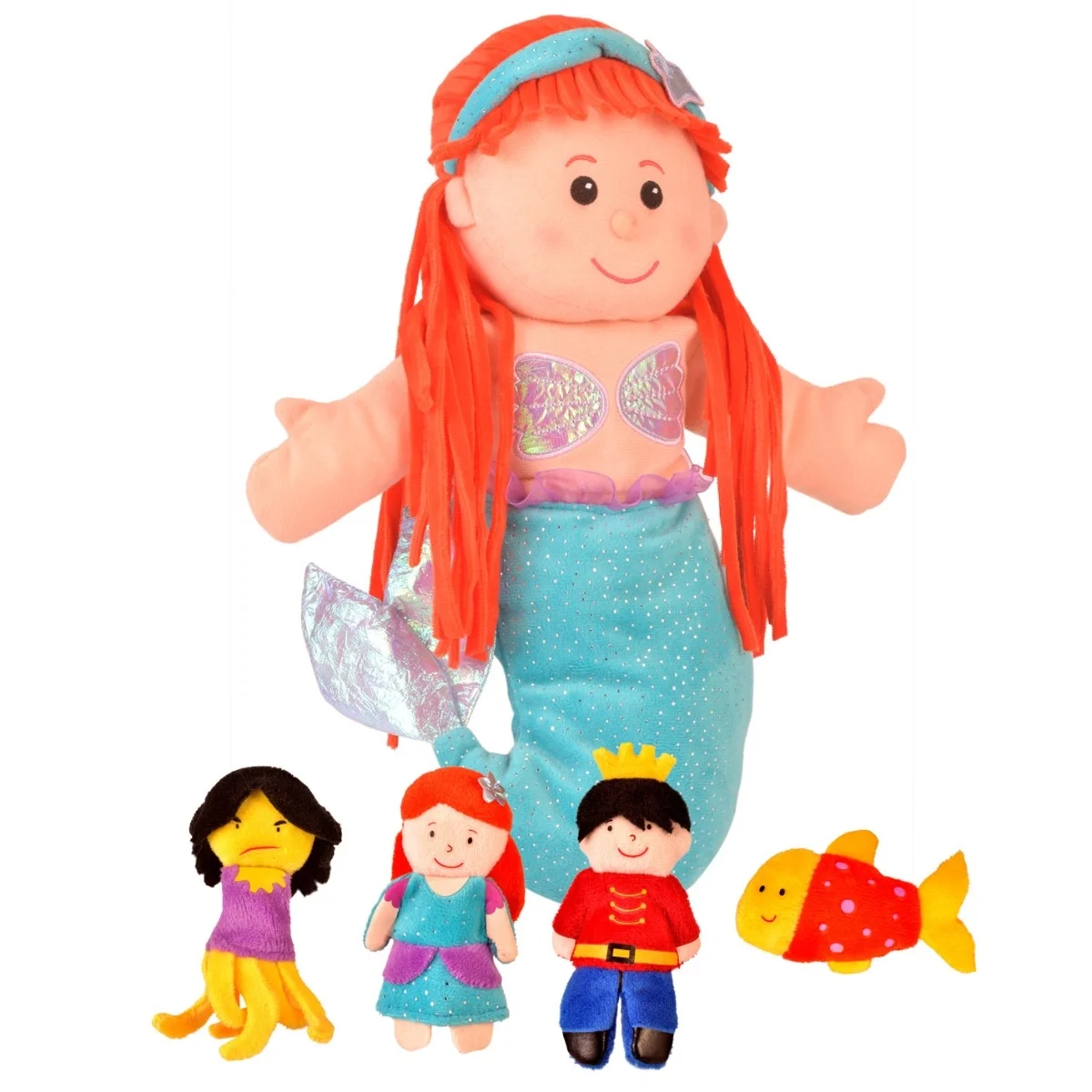 Φωτογραφία προϊόντος: Fiesta Crafts Ltd T2803 Fiesta Puppet And Finger Γαντόκουκλα με δαχτυλόκουκλες Γοργόνα