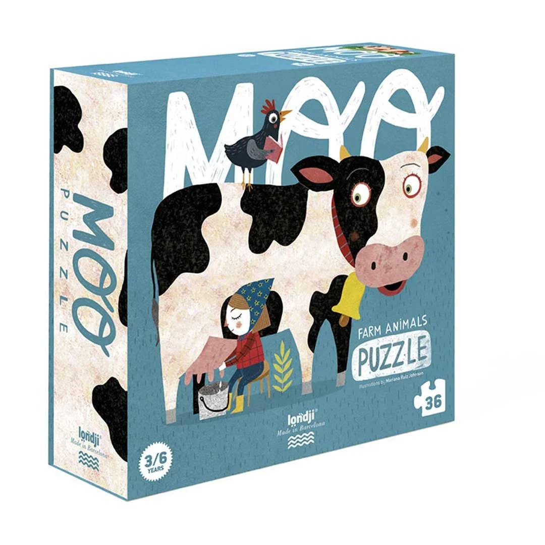 Φωτογραφία προϊόντος: PZ020U Londji Puzzle Τα ζώα της φάρμας 36 Τεμάχια