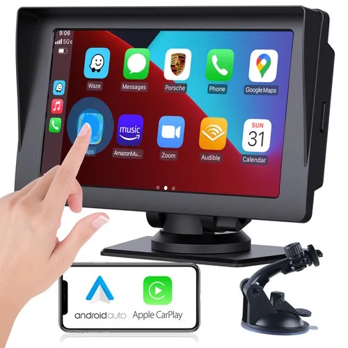 Φωτογραφία προϊόντος: CamPark® Campark RC04 Οθόνη 7" Multimedia Αυτοκινήτου Ασύρματος Δέκτης Carplay/Android Auto