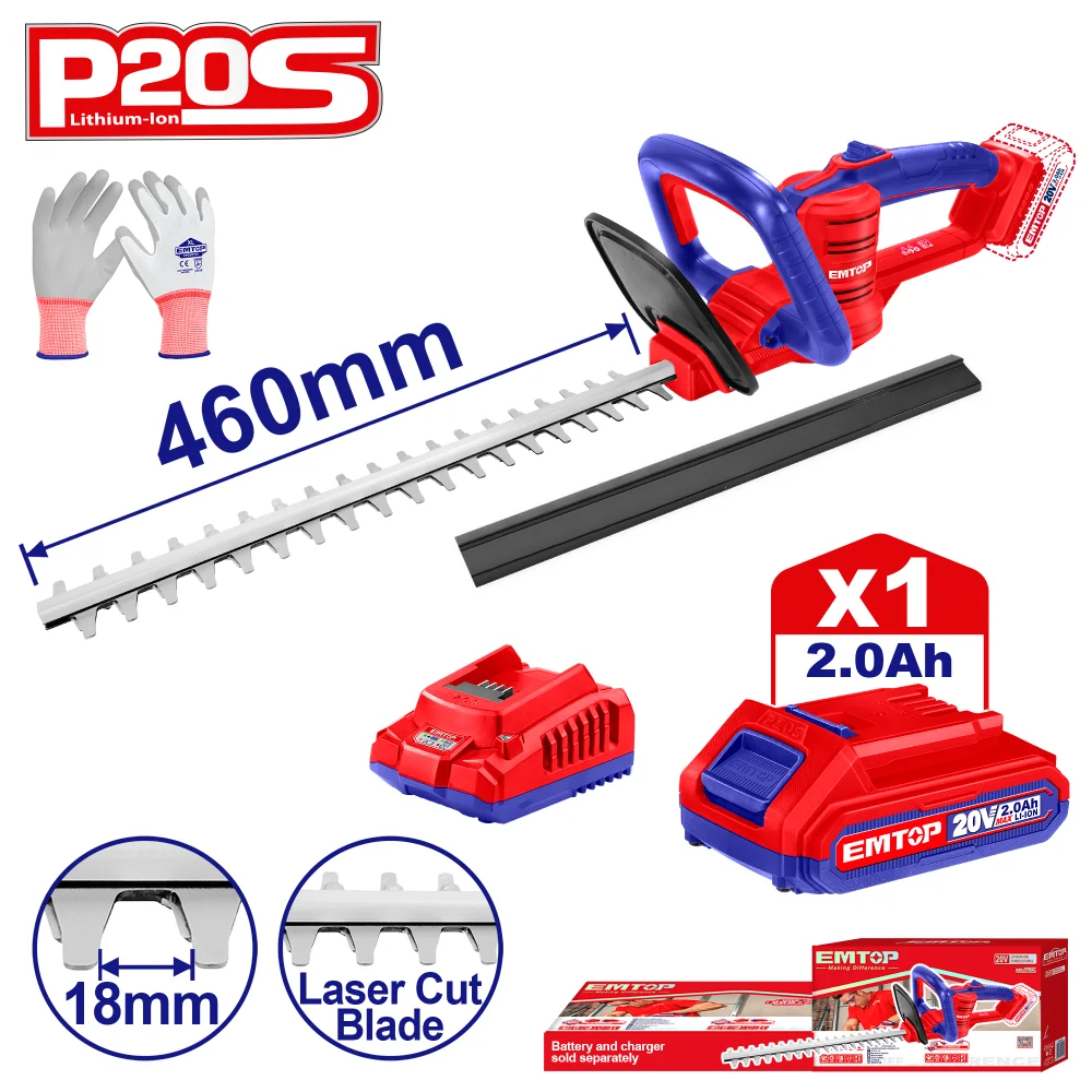 Φωτογραφία προϊόντος: EMTOP BRUSHLESS ΜΠΟΡΝΤΟΥΡΟΨΑΛΙΔΟ 20V, ΜΗΚΟΣ ΛΕΠΙΔΑΣ 460MM ΜΕ ΜΠΑΤΑΡΙΑ 2AH ΚΑΙ ΦΟΡΤΙΣΤΗ ELHT204611