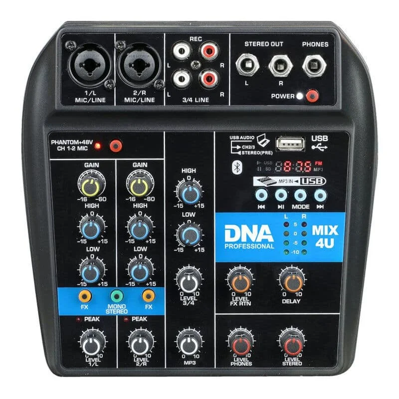 Φωτογραφία προϊόντος: DNA MIX 4U audio mixer USB MP3 Bluetooth analog 4 channels