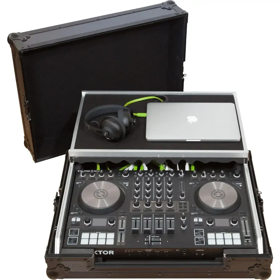 Φωτογραφία προϊόντος: WALKASSE WMC-PROS4MBK Flight Case Midi Controller Native Instruments® KONTROL S4/S3 Black (Laptop Stand).