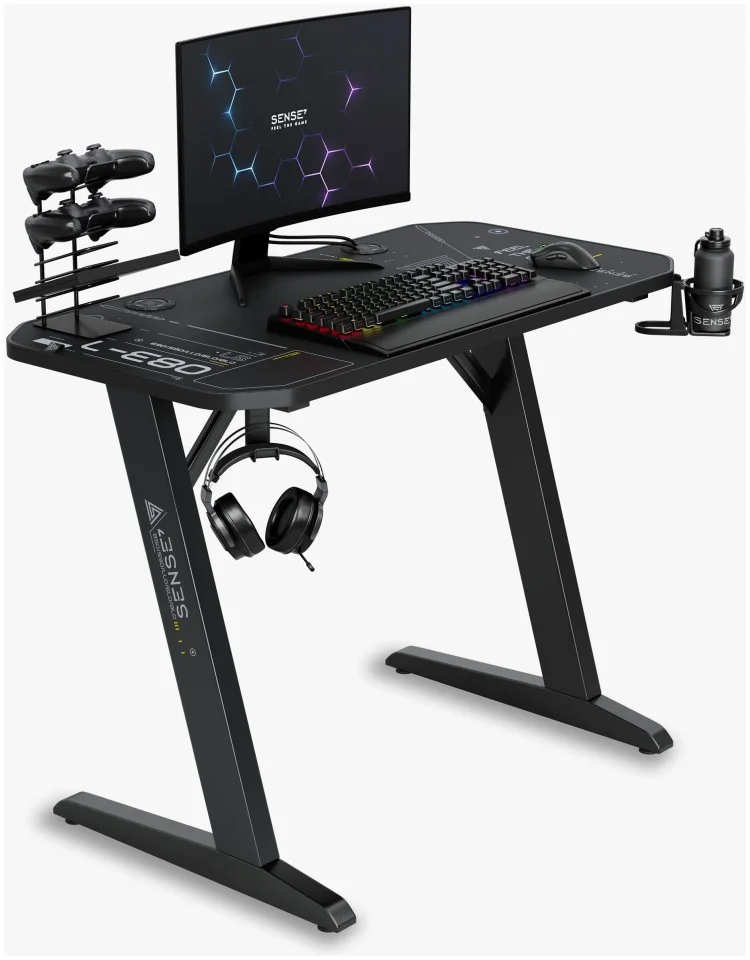 Φωτογραφία προϊόντος: Gaming γραφείο SENSE7 Nomad Cybernetic Μαύρο 120x60 cm