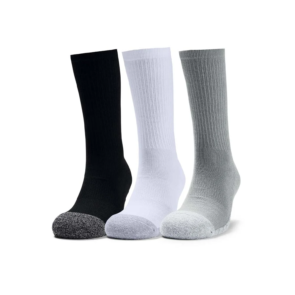 Φωτογραφία προϊόντος: Under Armour Adult Heatgear Crew 3 Pair Socks Μαύρο - Άσπρο - Γκρι 1346751-035 (Under Armour)