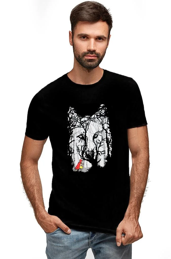Φωτογραφία προϊόντος: Prime T-Shirt Μαύρο με σχέδιο Κοκκινοσκουφίτσα 3720-1