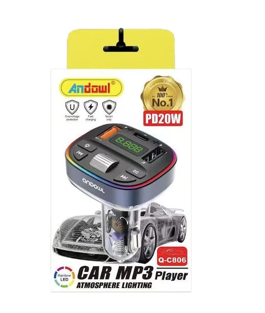 Φωτογραφία προϊόντος: OEM Andowl MP3 Player Αυτοκινήτου με PD20W Q-C806