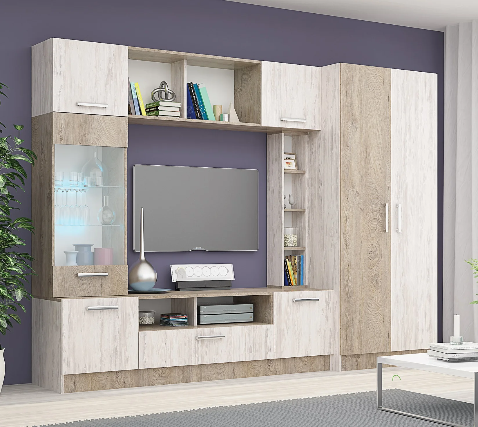 Φωτογραφία προϊόντος: Σύνθετο σαλονιού Opal2 260x52x190 DIOMMI 33-049