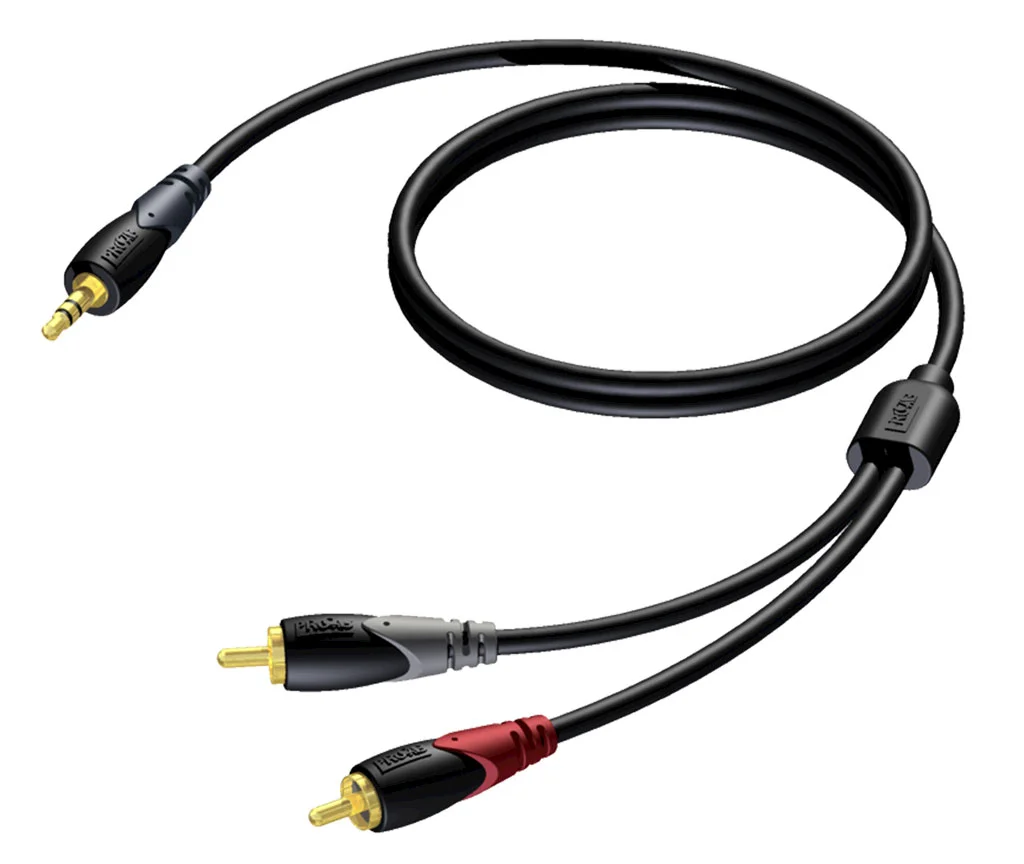 Φωτογραφία προϊόντος: Procab CLA-711-5 - Καλώδιο Mini Jack stereo - 2 RCA 5 μέτρα