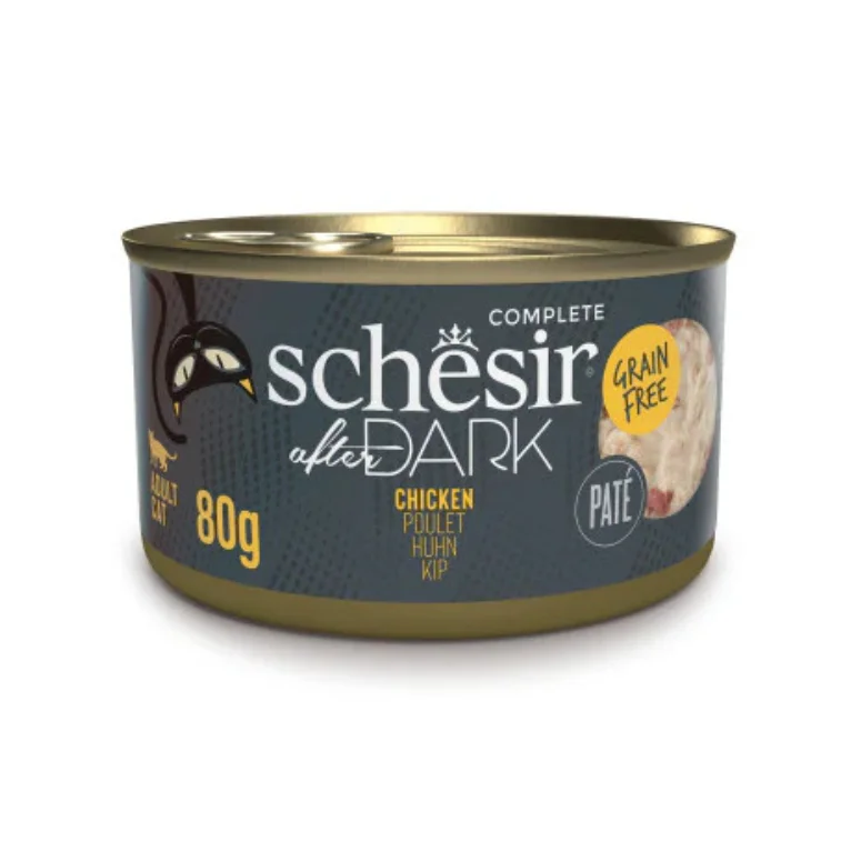 Φωτογραφία προϊόντος: Schesir Cat After Dark Grain Free Πατέ με Κοτόπουλο 80gr
