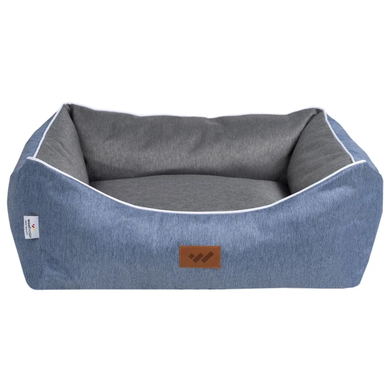 Φωτογραφία προϊόντος: Woofmoda Woof Moda Καναπές Κρεβάτι Σκύλου + Γάτας Γκρι-Σιελ με Φερμουάρ Νο2 40x45x25cm