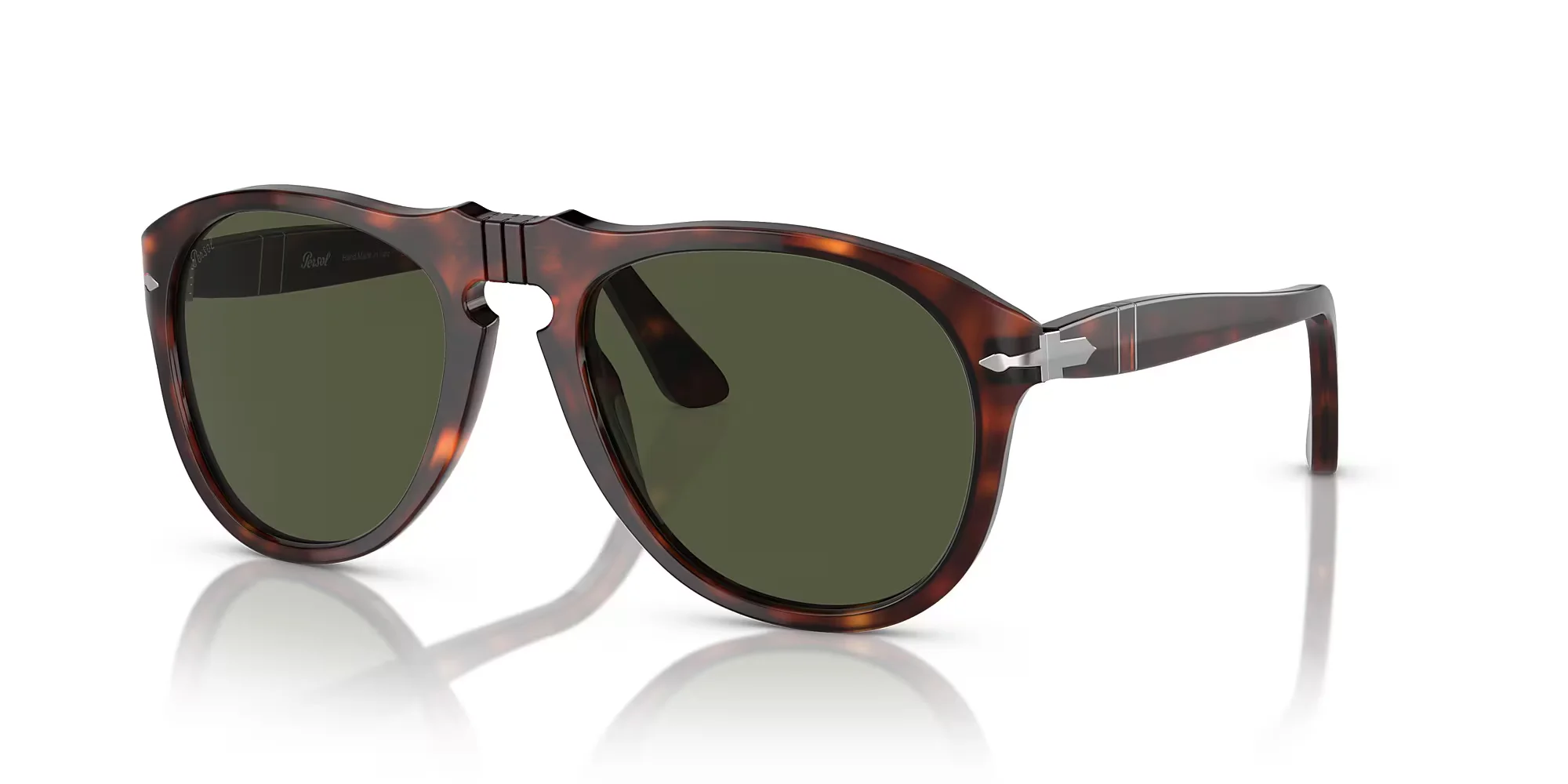 Φωτογραφία προϊόντος: Γυαλιά Ηλίου Persol Unisex κοκκάλινα καφέ ταρταρούγα με πράσινους σκούρους φακούς 0649 24/31 54mm