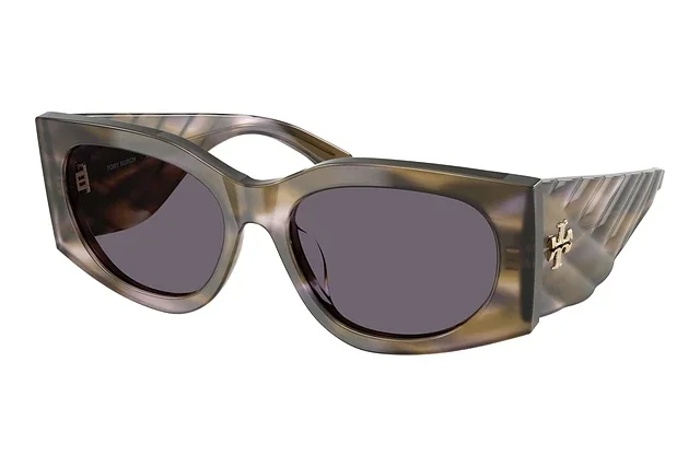 Φωτογραφία προϊόντος: Γυαλιά Ηλίου Tory Burch Γυναικεία κοκκάλινα καφέ-γκρι με γκρι φακούς 7221U 20271a 56mm