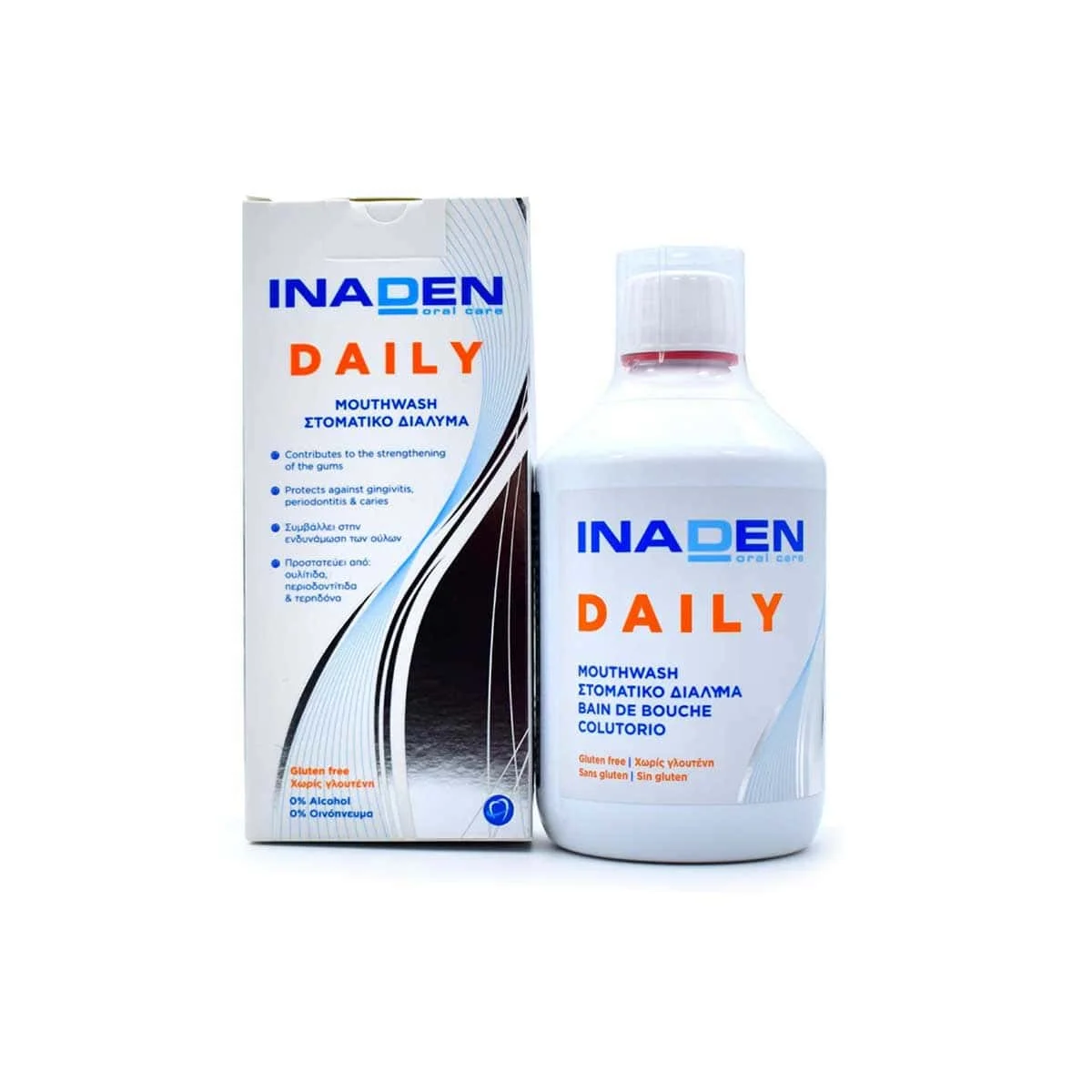 Φωτογραφία προϊόντος: Medipharmacy Inaden Daily Mouthwash Mint Orange Flavor 500 ml