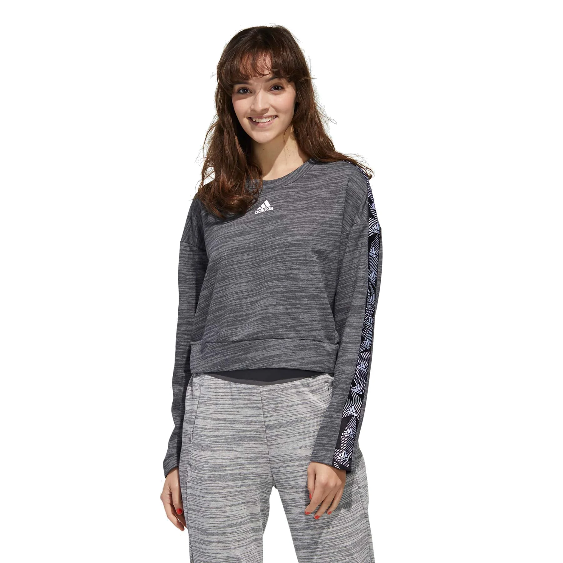 Φωτογραφία προϊόντος: ADIDAS PERFORMANCE ESSENTIALS TAPE SWEATSHIRT ΓΚΡΙ