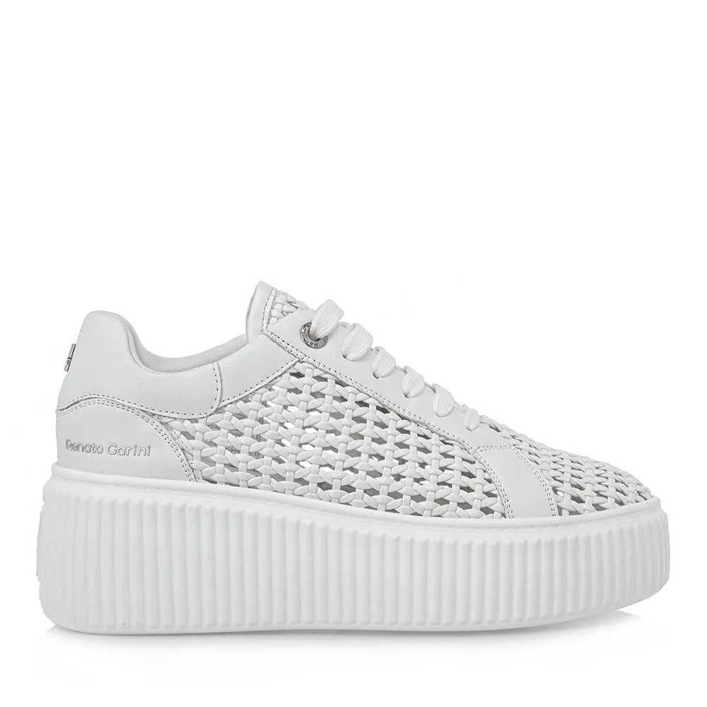 Φωτογραφία προϊόντος: Renato Garini Γυναικεία Sneakers 2141-51EX07 Λευκό Πλεκτό 107 / Λευκό