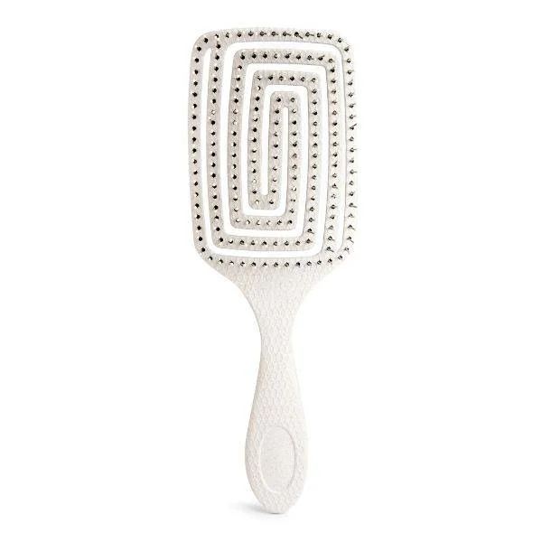 Φωτογραφία προϊόντος: IDC Eco Paddle Hair Brush Easy Detangling Βούρτσα Μαλλιών Εύκαμπτη 100% ανακυκλώσιμη 180gr White