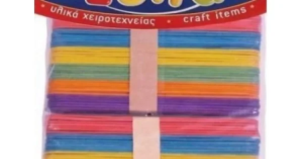 Φωτογραφία προϊόντος: ΞΥΛΑΚΙΑ ΧΡΩΜΑΤΙΣΤΑ 150mm 80τεμαχίων LUNA W-004C